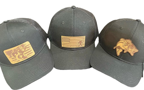 208 Tees Leather Patch Fishing Hat