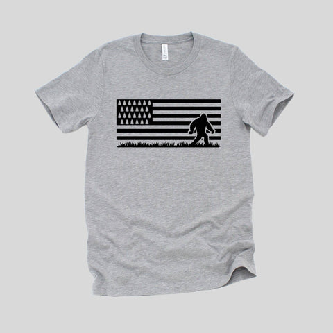 208 Tees Patriotic Bigfoot Shirt 59T