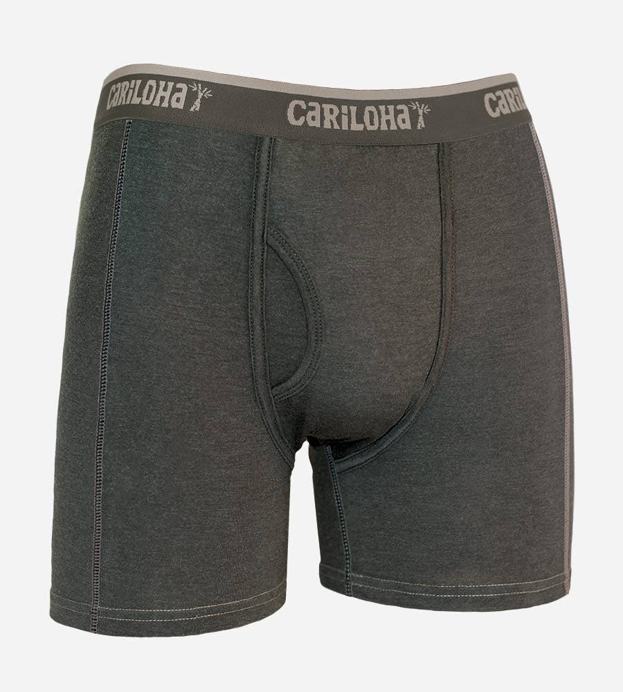 Brand of Bliss Bamboo Boxer Briefs - Carbon Heather -