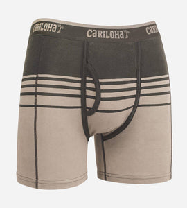 Brand of Bliss Bamboo Boxer Briefs - Shoreline Gray Stripe