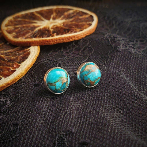 Brand of Bliss Copper Turquoise Spur Studs