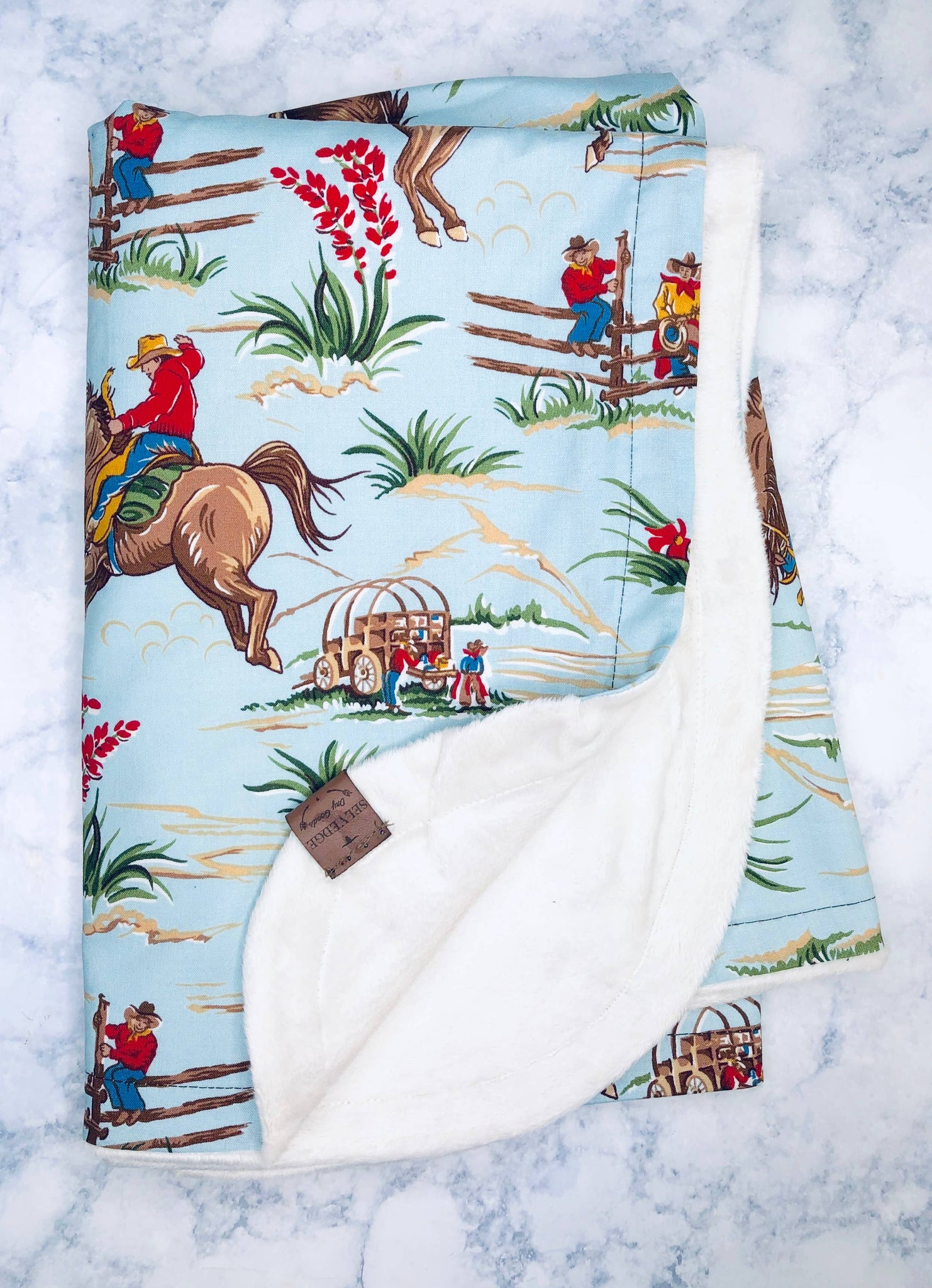 Brand of Bliss Cowboy Baby Blanket