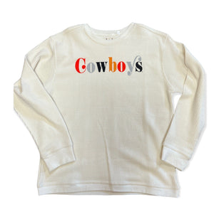 Brand of Bliss Cowboys Waffle Knit Sweatshirt