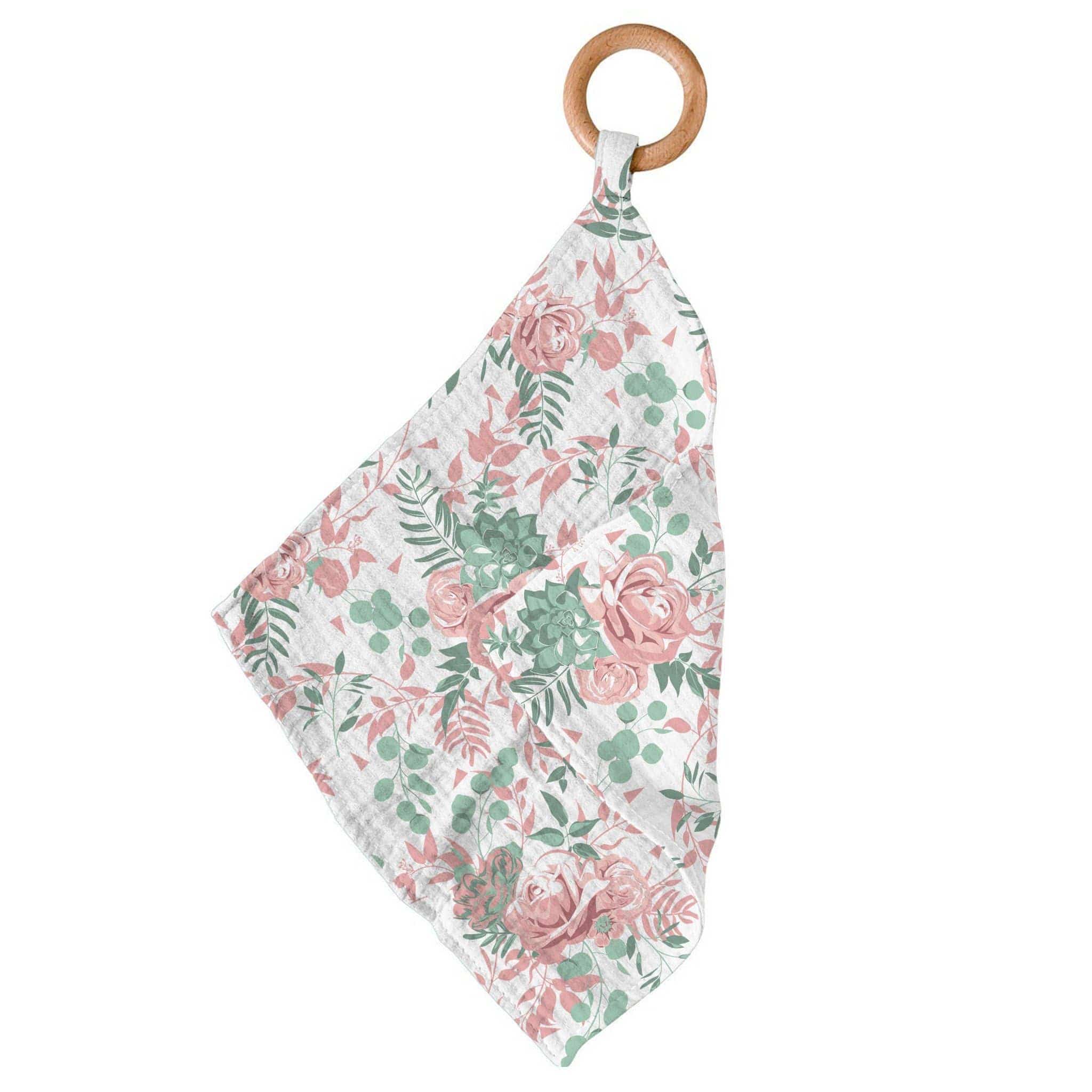 Brand of Bliss Desert Rose Cotton Blankie Teether