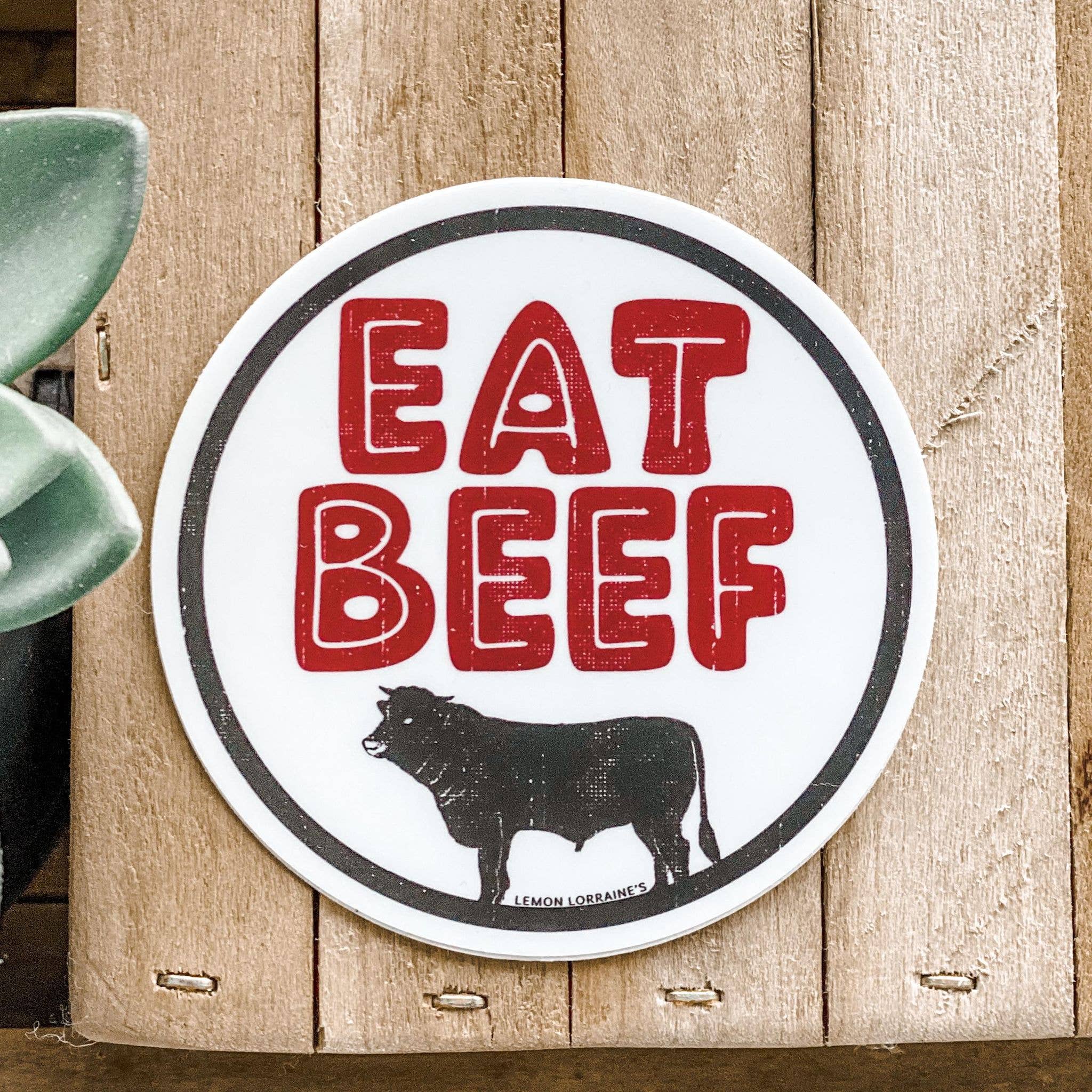 Brand of Bliss EAT BEEF Sticker Decal