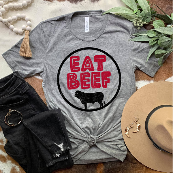 Brand of Bliss EAT BEEF | Triblend Graphic Tee