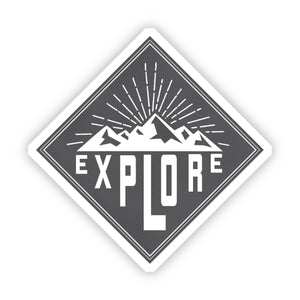 Brand of Bliss Explore Mountains Sticker