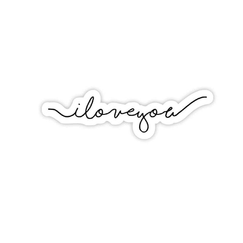 Brand of Bliss I Love You Cursive Script - Valentine's Day Sticker