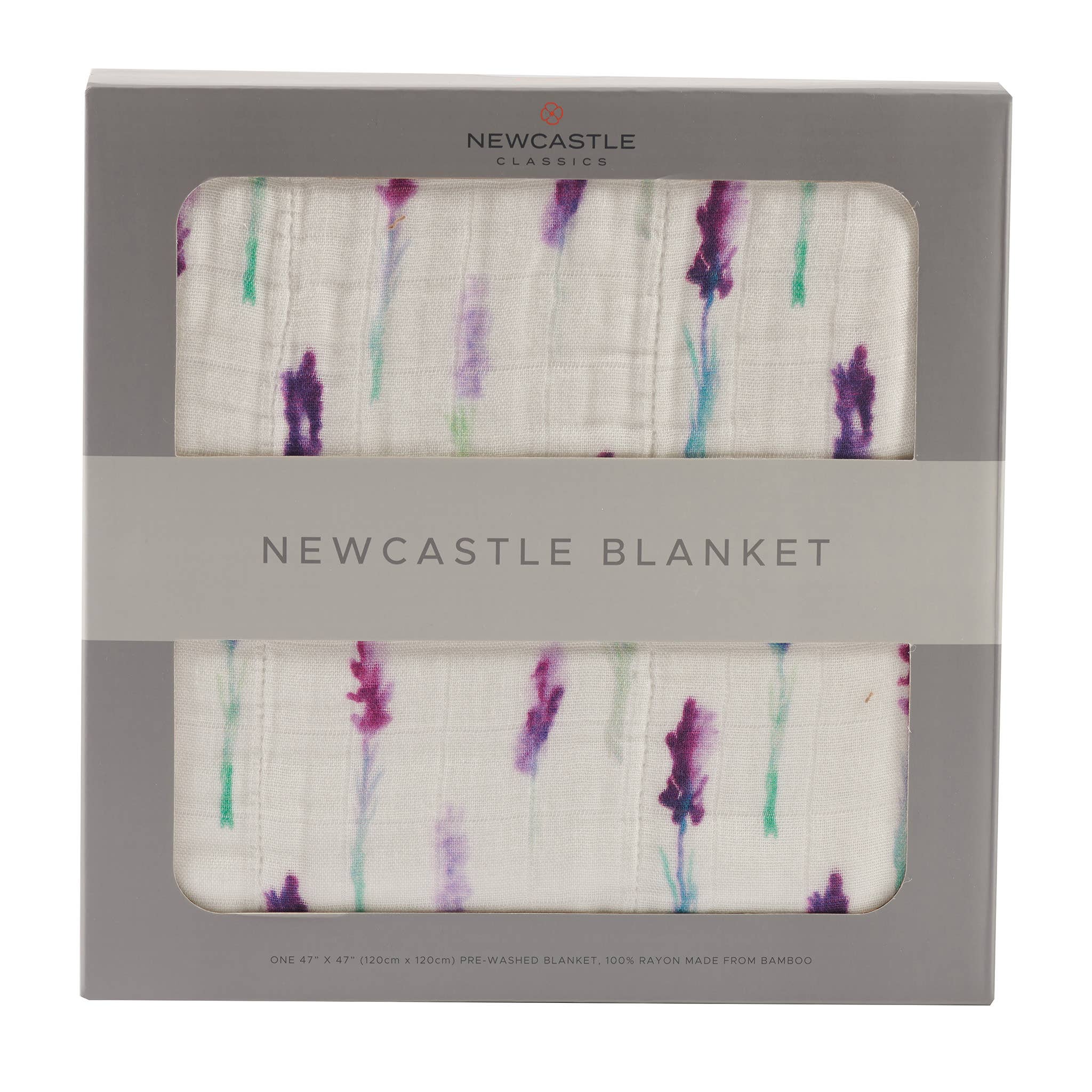 Brand of Bliss Lavender and White Newcastle Blanket