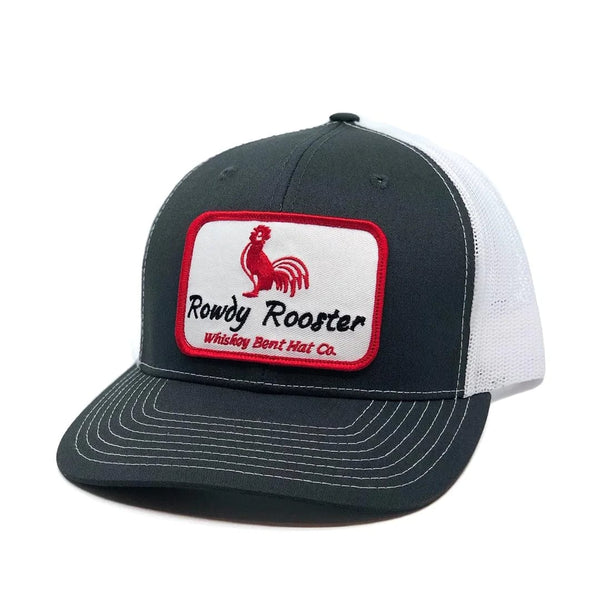 Brand of Bliss Low Pro Black White Whiskey Bent Rowdy Rooster Hat