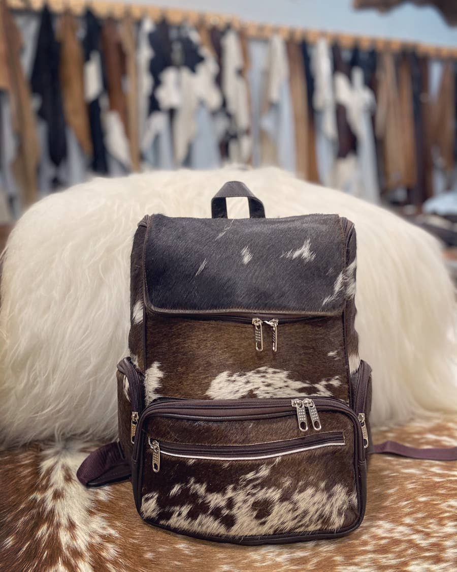 Brand of Bliss LuLu Cowhide Backpack-Brown