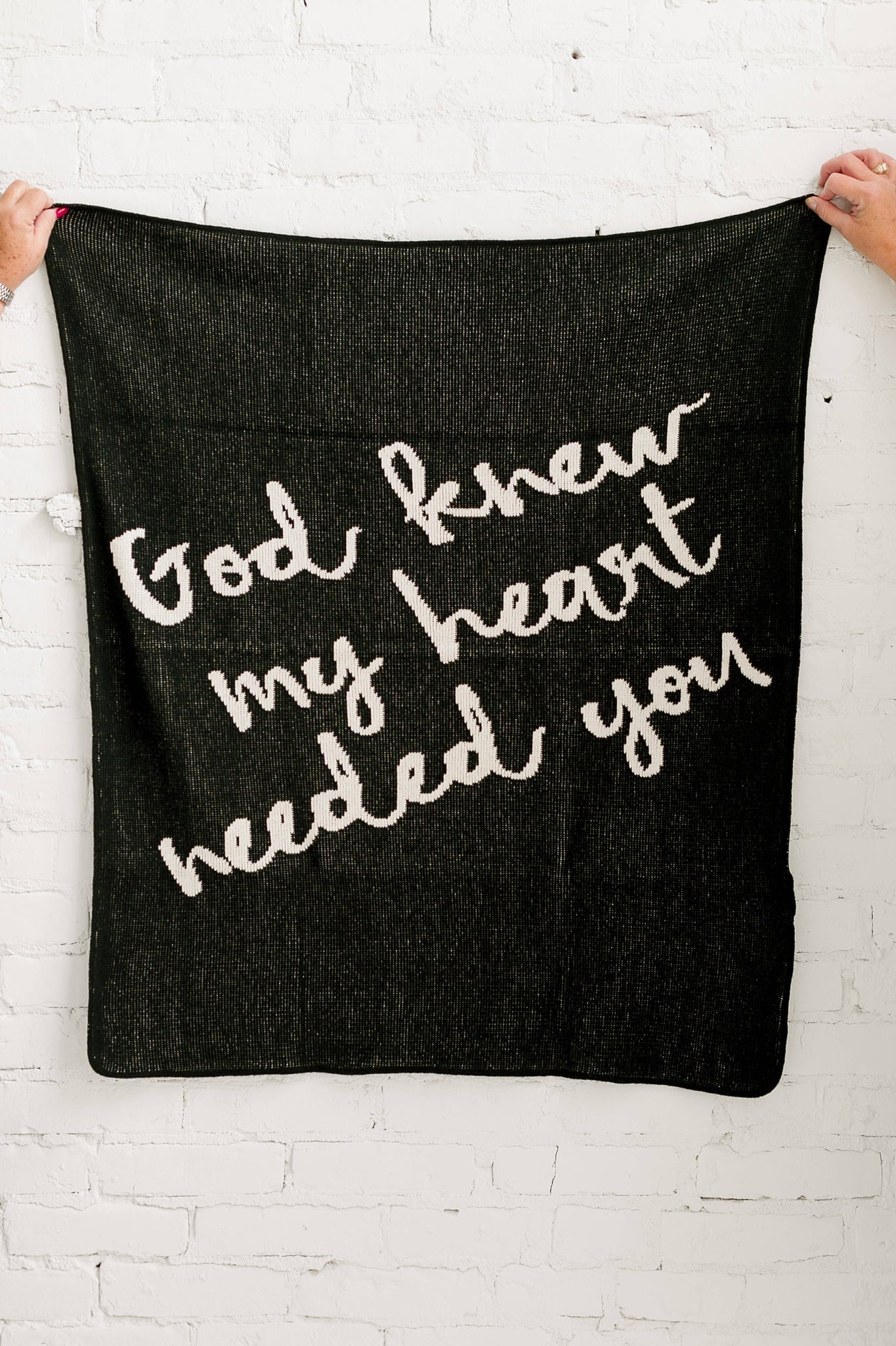 Brand of Bliss Made in the USA | God Knew My Heart Needed You |  Black