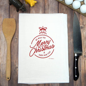 Brand of Bliss Merry Christmas Ornament Tea Towel