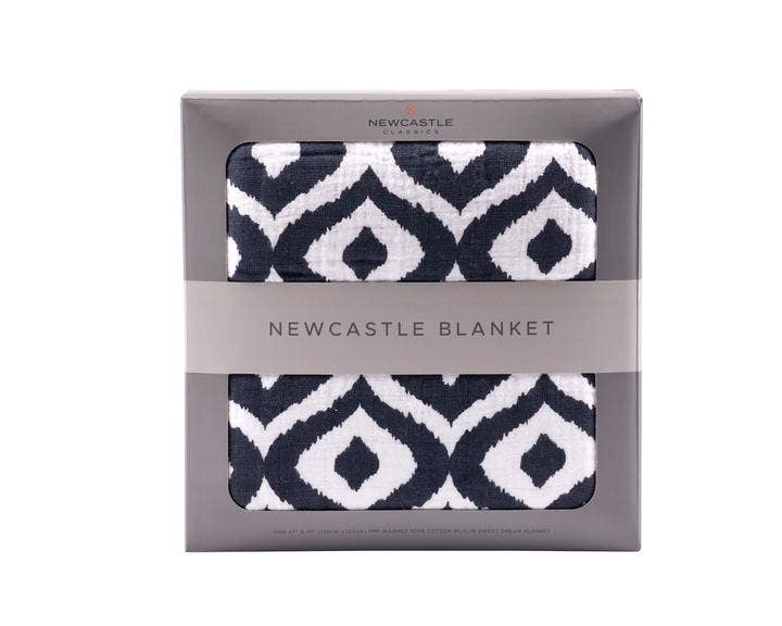Brand of Bliss Moroccan Blue Newcastle Blanket