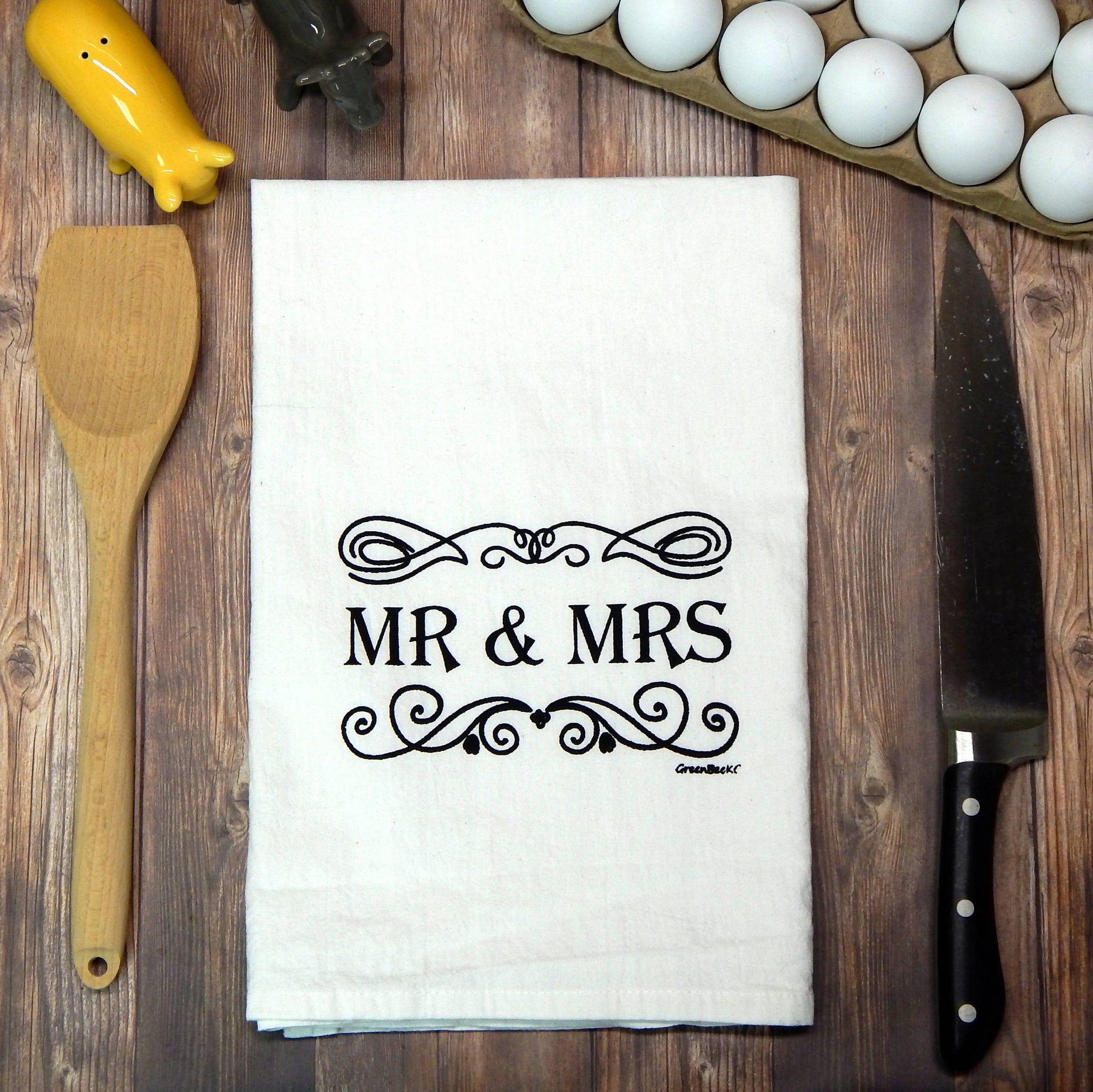 Brand of Bliss Mr & Mrs Wedding Tea Towel