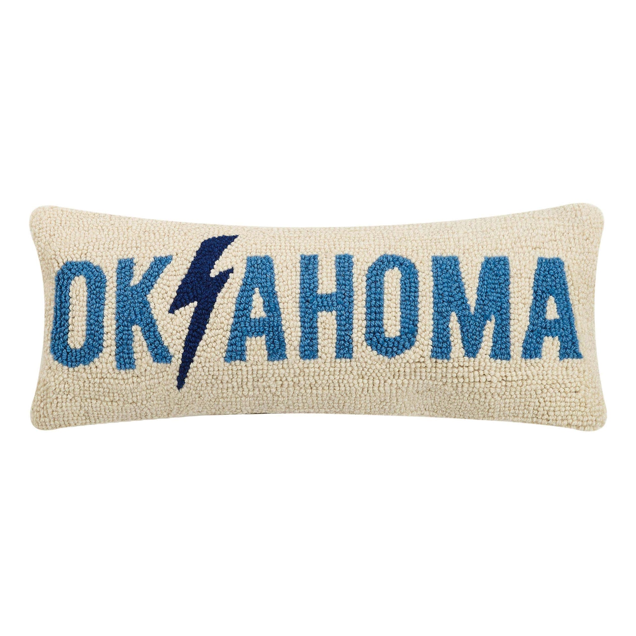 Brand of Bliss Oklahoma Lightning Hook Pillow