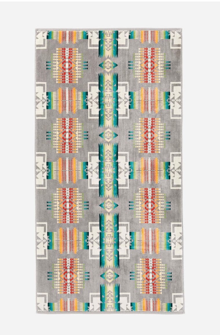 Brand of Bliss Pendleton Chief Joseph Jacquard Towel Grey