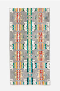 Brand of Bliss Pendleton Chief Joseph Jacquard Towel Grey