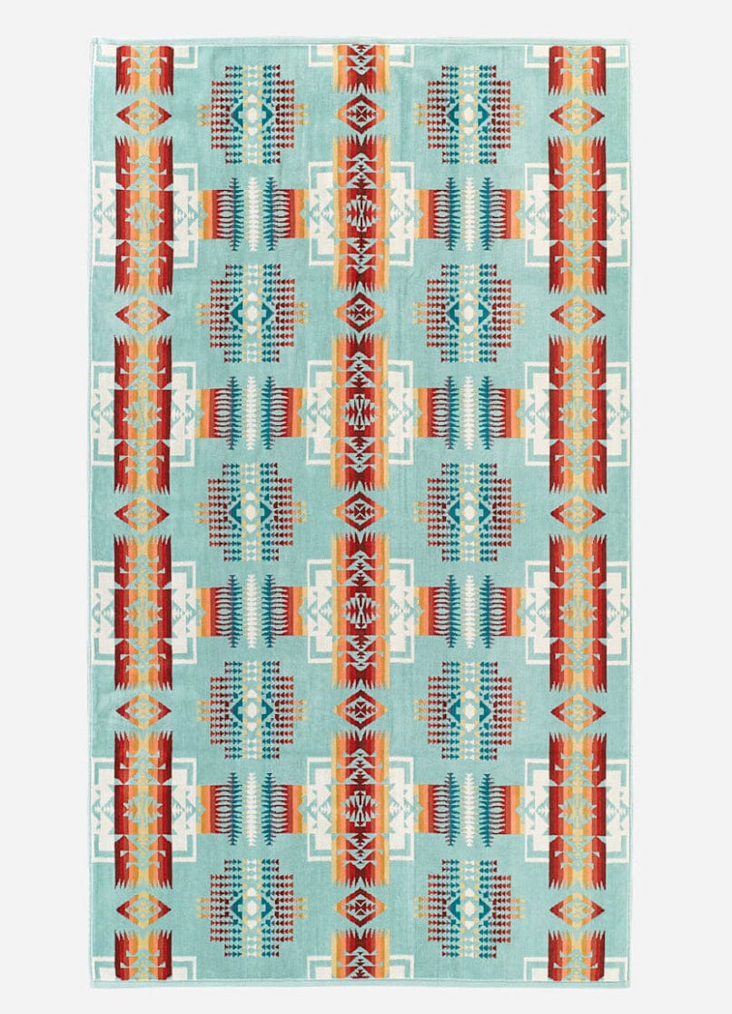 Brand of Bliss Pendleton Chief Joseph Jacquard Towels Aqua
