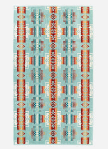 Brand of Bliss Pendleton Chief Joseph Jacquard Towels Aqua