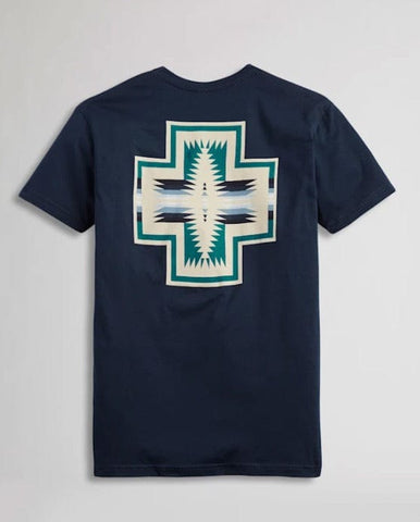 Brand of Bliss Pendleton Navy Cross Back T-Shirt