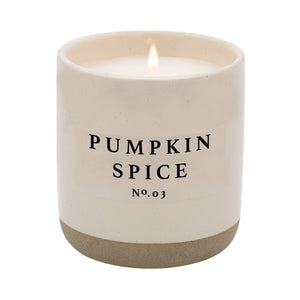 Brand of Bliss Pumpkin Spice Soy Candle | Stoneware Candle Jar