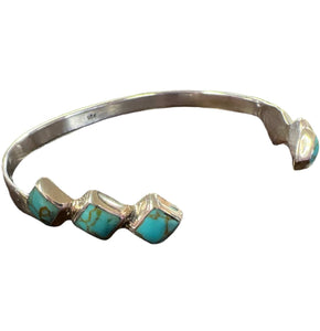Brand of Bliss Square Turquoise Cuff Bracelet