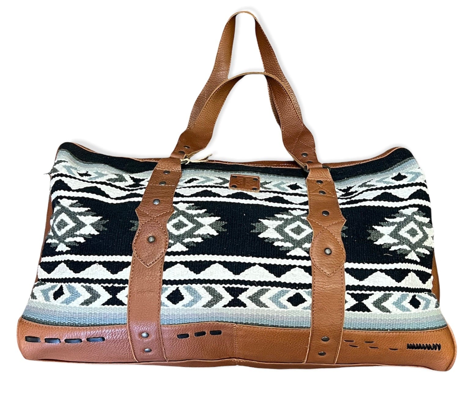 Brand of Bliss STS Black & White Aztec Duffel