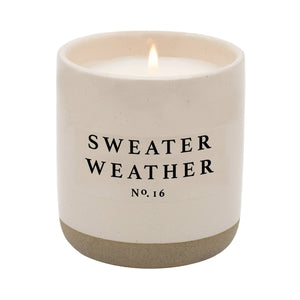 Brand of Bliss Sweater Weather Soy Candle | Stoneware Candle Jar