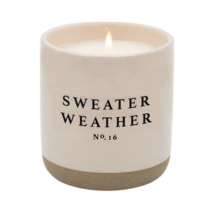 Brand of Bliss Sweater Weather Soy Candle | Stoneware Candle Jar