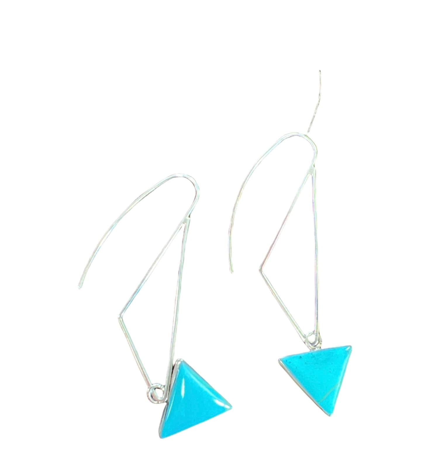 Brand of Bliss Triangle Turquoise Earrings