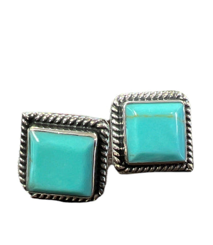 Brand of Bliss Turquoise Square and Roped Studs