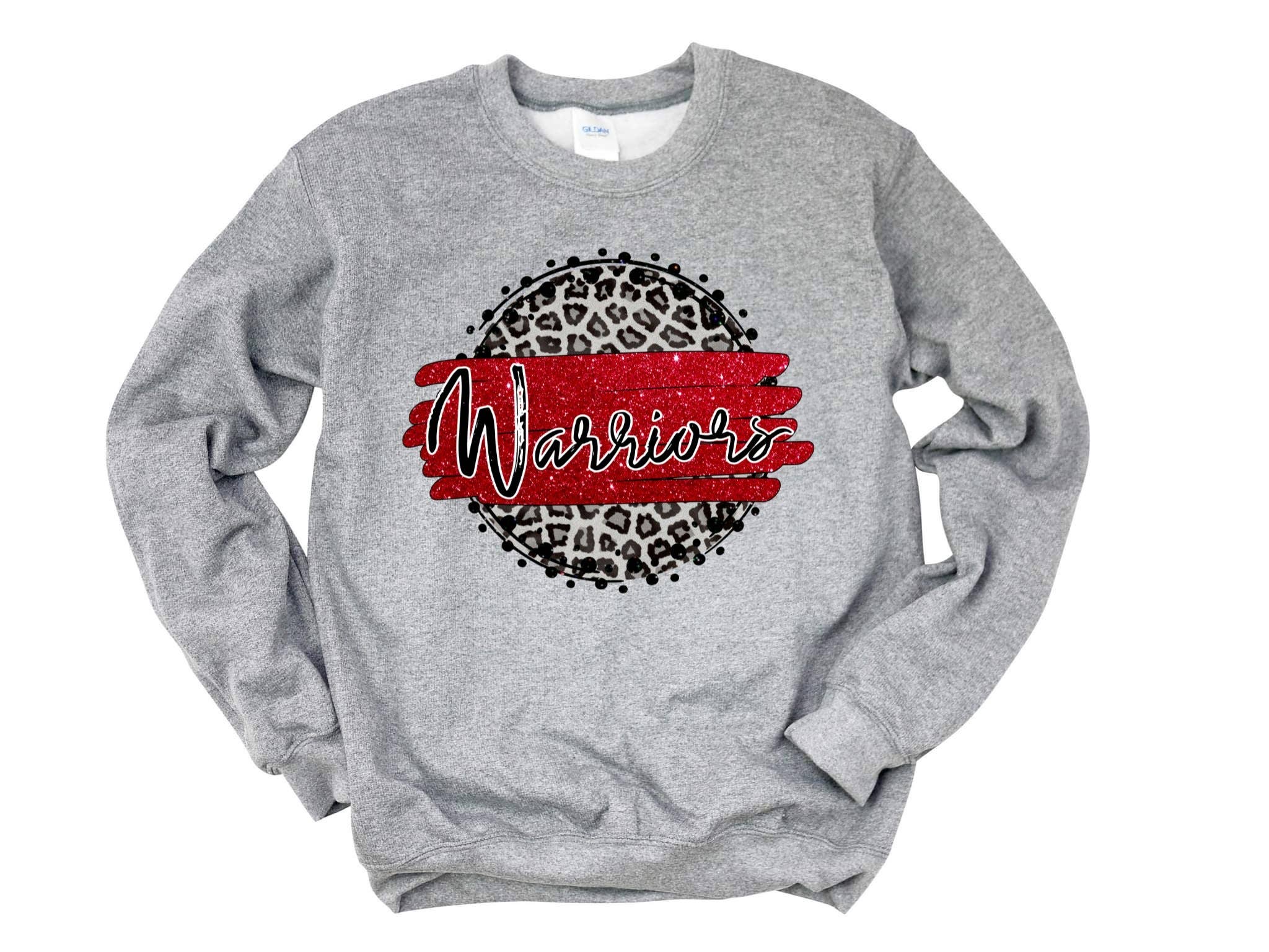 Brand of Bliss Warriors Red with Black Sweatshirt