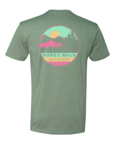 Honey Hole Outdoors Short Sleeve - Honey Hole Circle Mountain
