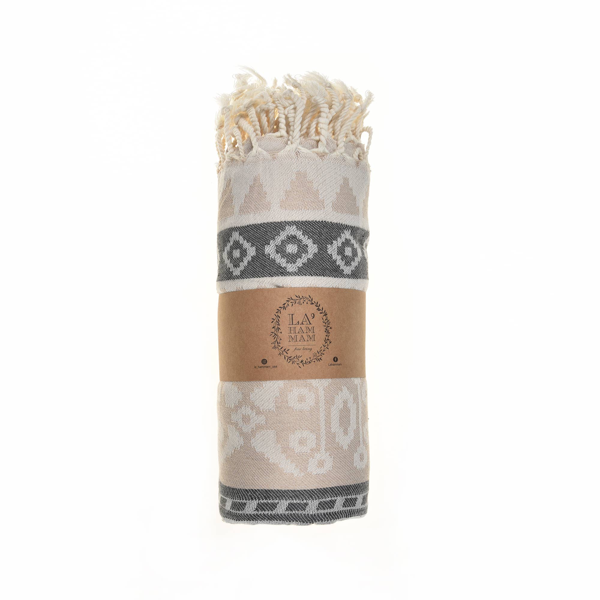 La Hammam Seljuk Peshtemal Pure Cotton Beach Towel