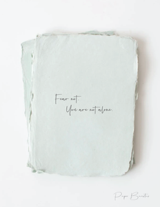 Paper Baristas "Fear Not. You're not alone." Encouragement Greeting Card