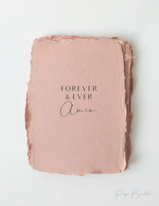 Paper Baristas "Forever + Ever. Amen" Religious Wedding Greeting Card