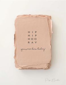 Paper Baristas "HOORAY. You were born today." Birthday Friend Greeting Card