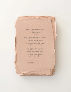 Paper Baristas "Lord Bless You & Keep You" Religious Greeting Card