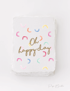 Paper Baristas "Oh Happy Day" Birthday Celebration Friend Greeting Card