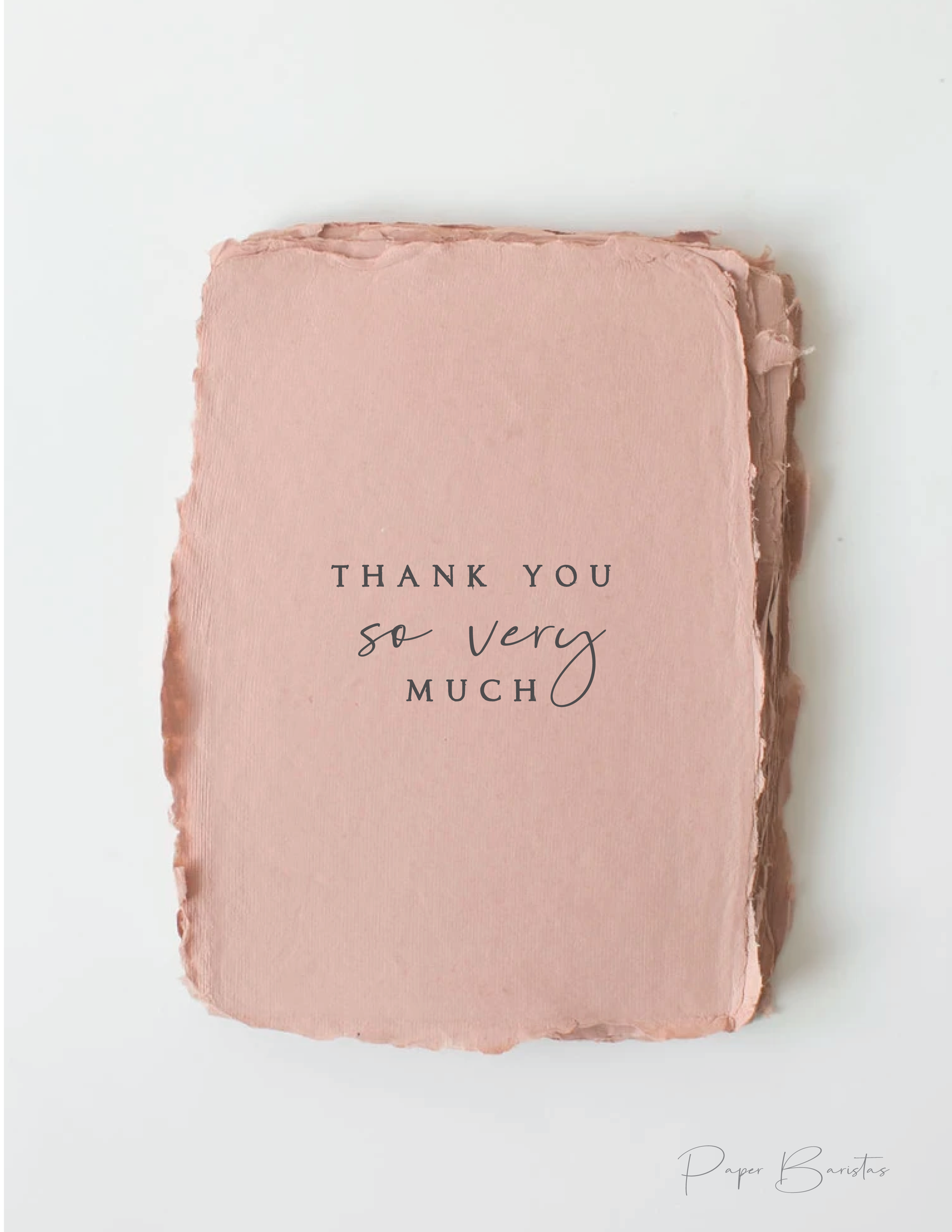 Paper Baristas "Thank you so very much"  Greeting Card