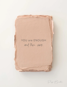 Paper Baristas "You are Enough" Friendship Encouragement Greeting Card