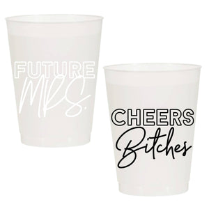 Sip Hip Hooray Drink Future Mrs Bachelorette Party Cheers Bitches Set of 10 Cups