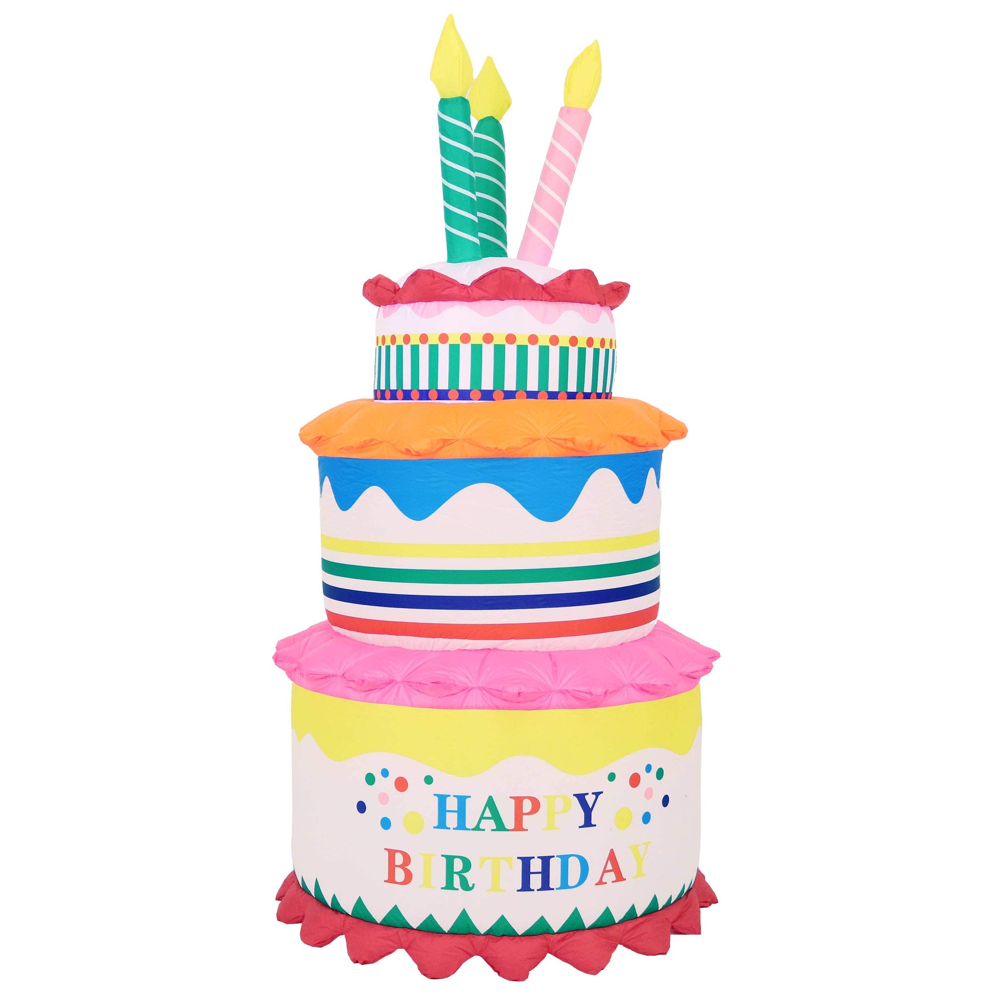 Sunnydaze Decor Sunnydaze Inflatable Birthday Cake Decoration - 6-Foot