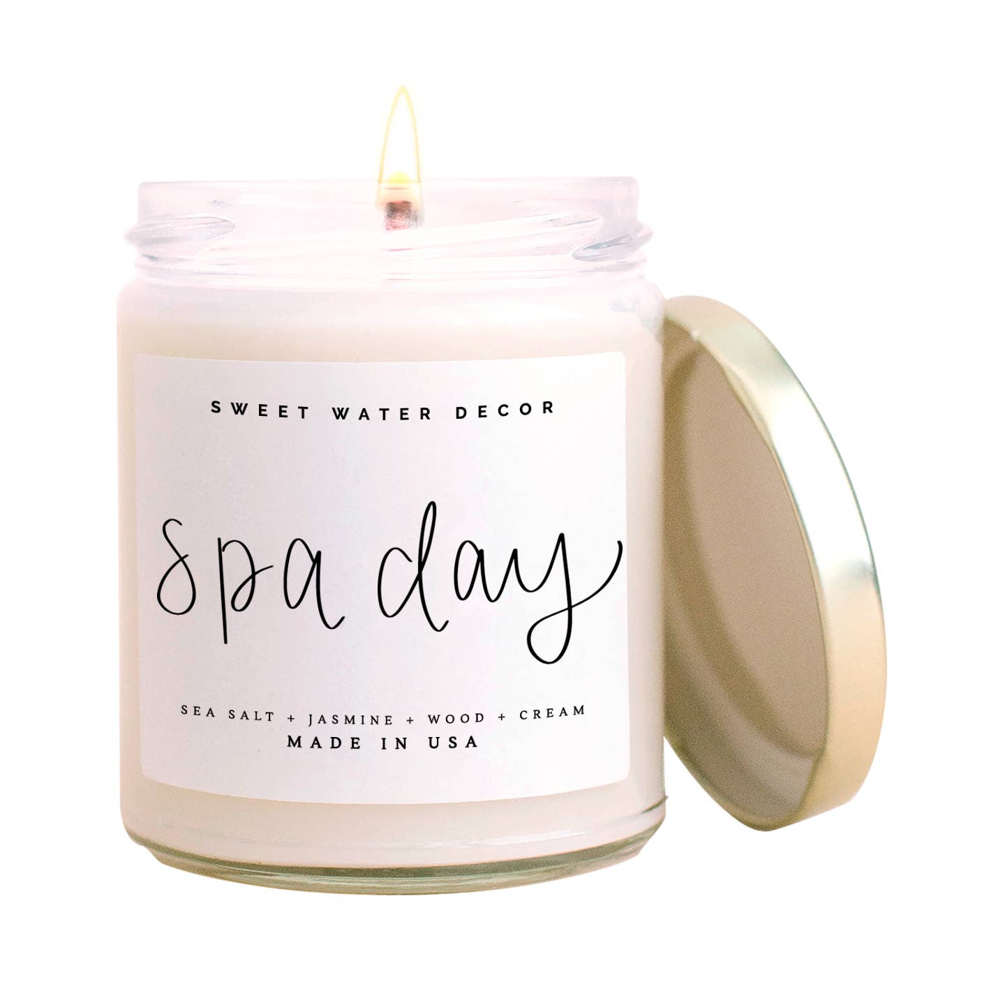 Sweet Water Decor Home Decor default Spa Day Soy Candle - Clear Jar - 9 oz